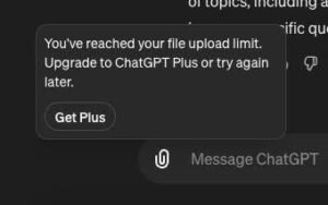 why is chatgpt not allowing me to upload images