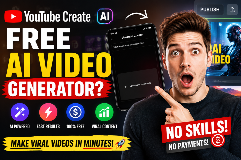 YouTube Create AI Video Generator Review 2026 Can You Really Create Free AI Videos