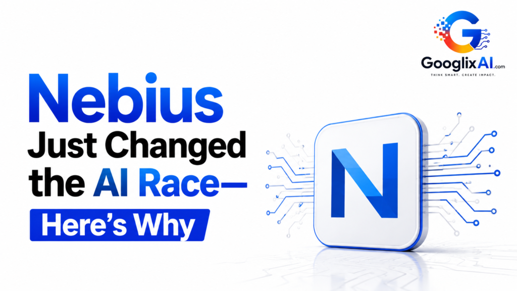 Nebius AI technology and advanced computing graphic