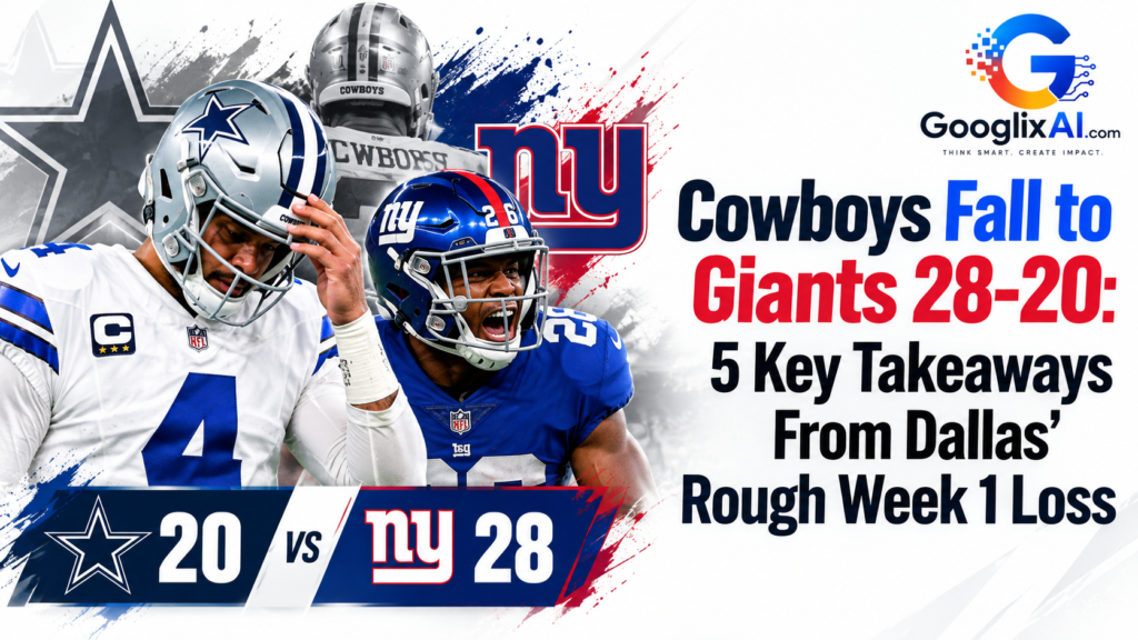 Cowboys Fall to Giants 28-20: 5 Key Takeaways From Dallas’ Rough Week 1 Loss