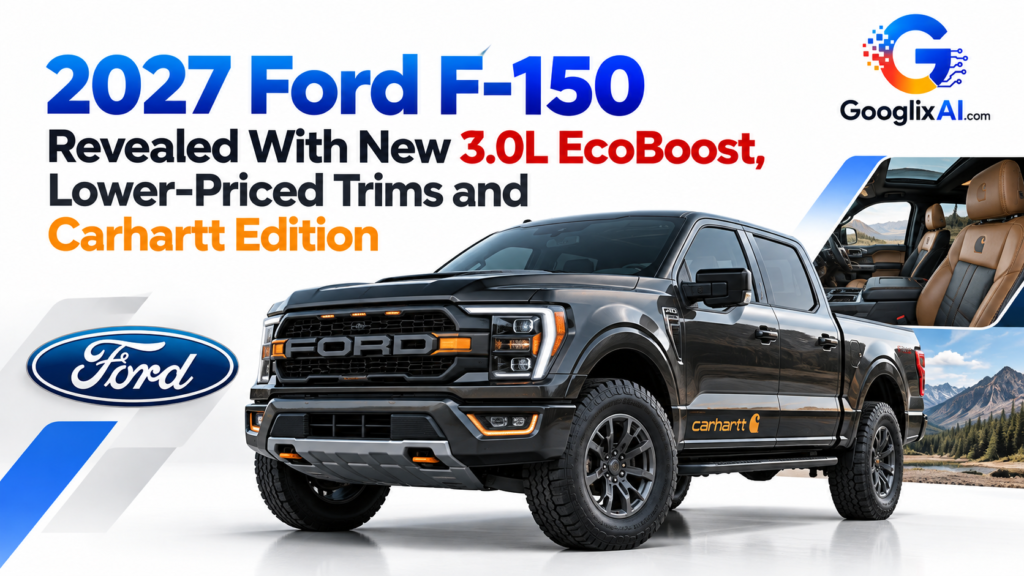 2027 Ford F-150 Revealed With New 3.0L EcoBoost, Lower-Priced Trims and Carhartt Edition