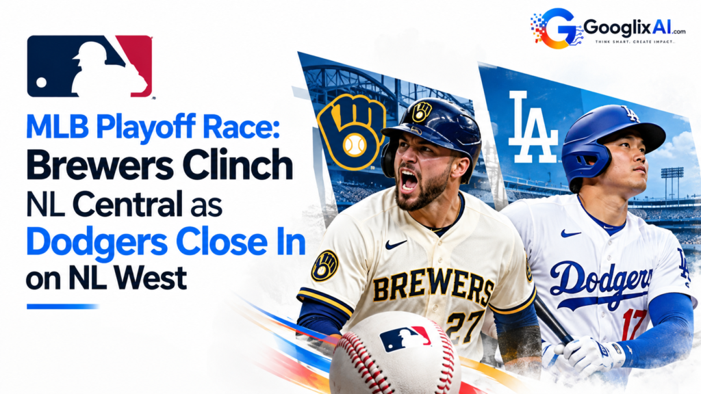 MLB Playoff Race: Brewers Clinch NL Central as Dodgers Close In on NL West