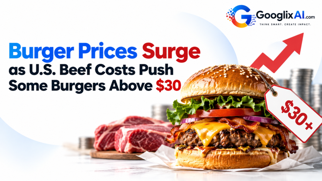 Burger Prices Surge as U.S. Beef Costs Push Some Burgers Above $30