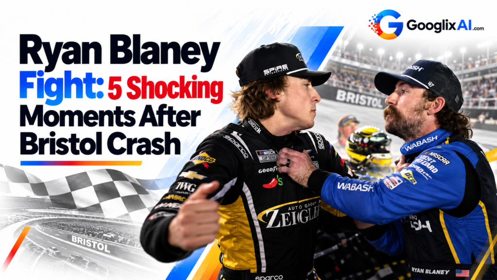 Ryan Blaney Fight: 5 Shocking Moments After Bristol Crash