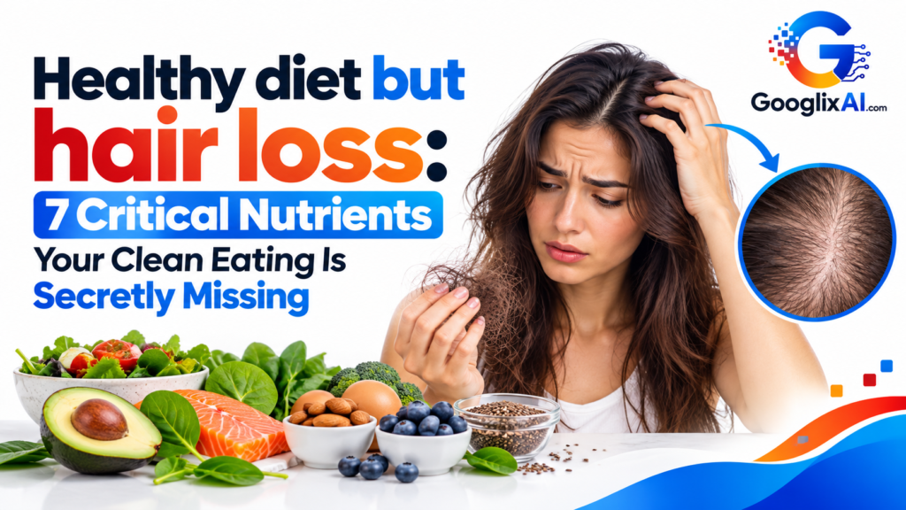 Healthy diet but hair loss: 7 Critical Nutrients Your Clean Eating Is Secretly Missing