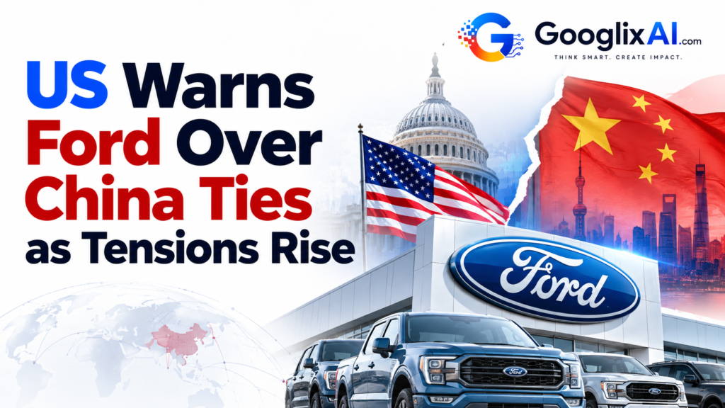 US Warns Ford Over China Ties as Tensions Rise